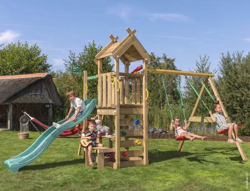 Jungle Teepee | Tower playhouse with double swing